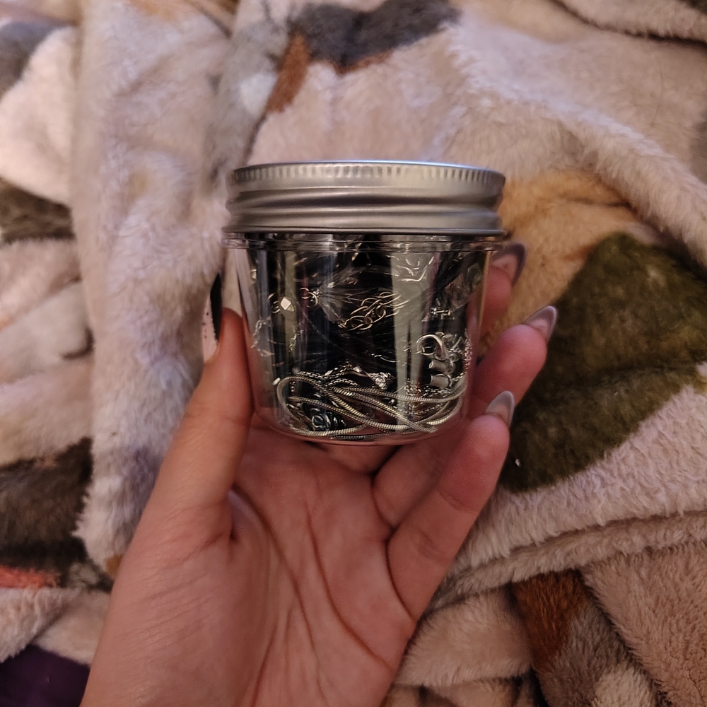Silver Jewelry Jar